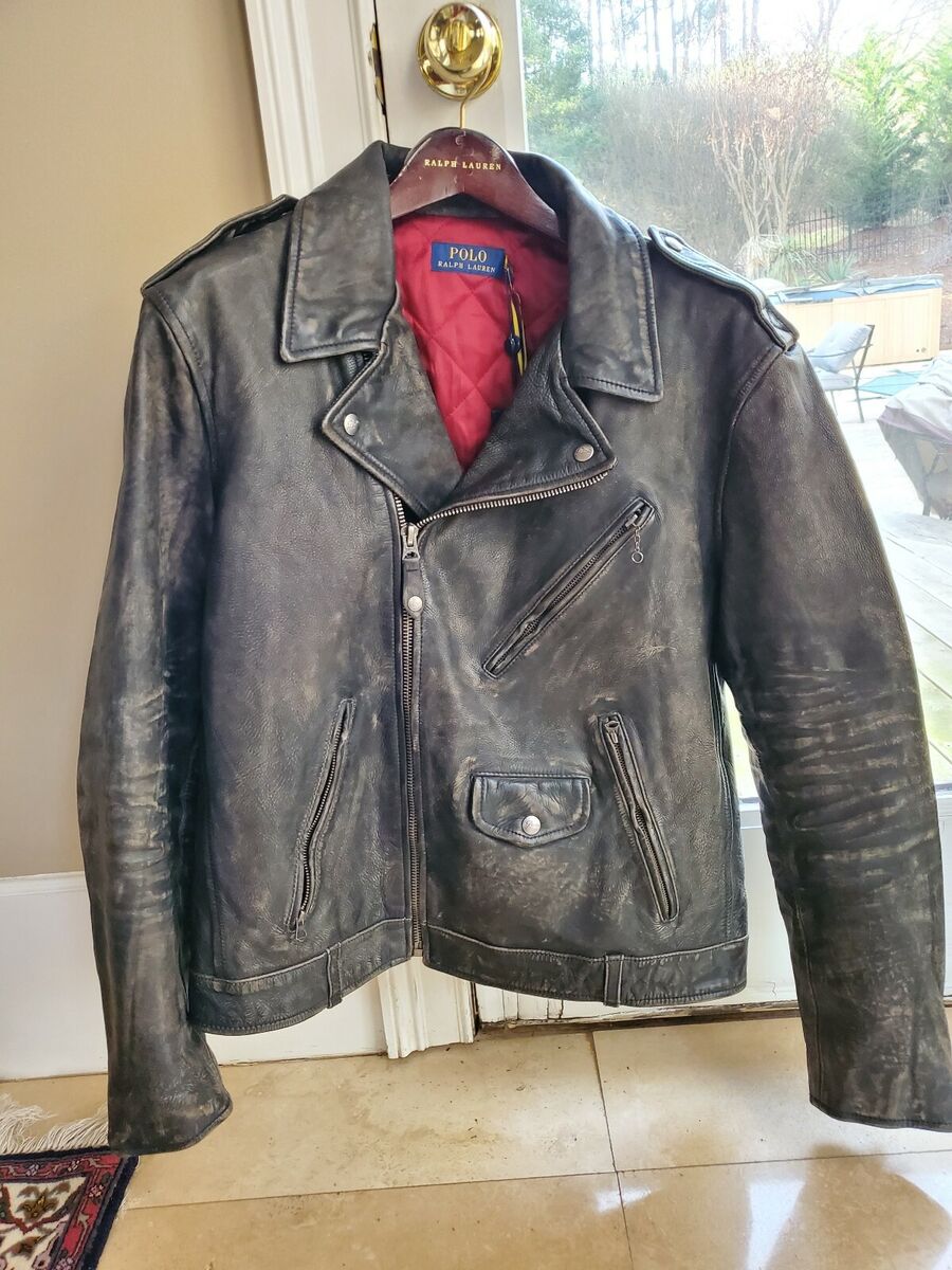 Men Polo Ralph Lauren Moto Leather Jacket XL New With Tags Men Polo Ralph Lauren Moto Leather Jacket XL New With Tags