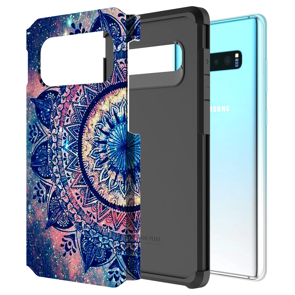For Samsung Galaxy S10 Plus /S10+ Hybrid Graphic Fashion Cute Colorful Case - Image 2 of 4