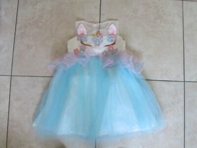 strapless open back dress Baby Girl Floral Patched Pattern Striped Tutu Princess Dress One Shoulder Dress 110 (3-5Y) / Pink main image 0