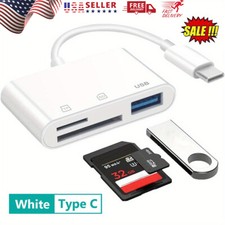 USB C 3 in 1 Hub Converter Type-C Adapter SD Card Reader For MacBook Pro Laptop