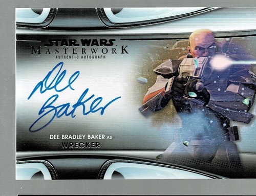 2021 Topps Star Wars Masterwork Dee Bradley Baker Wrecker Auto (KD) | eBay