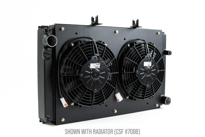 CSF 8180 Fan & Shroud Kit -Dual 9" SPAL Fans for Porsche 944/968 - Fits CSF 70 - Image 2 of 4