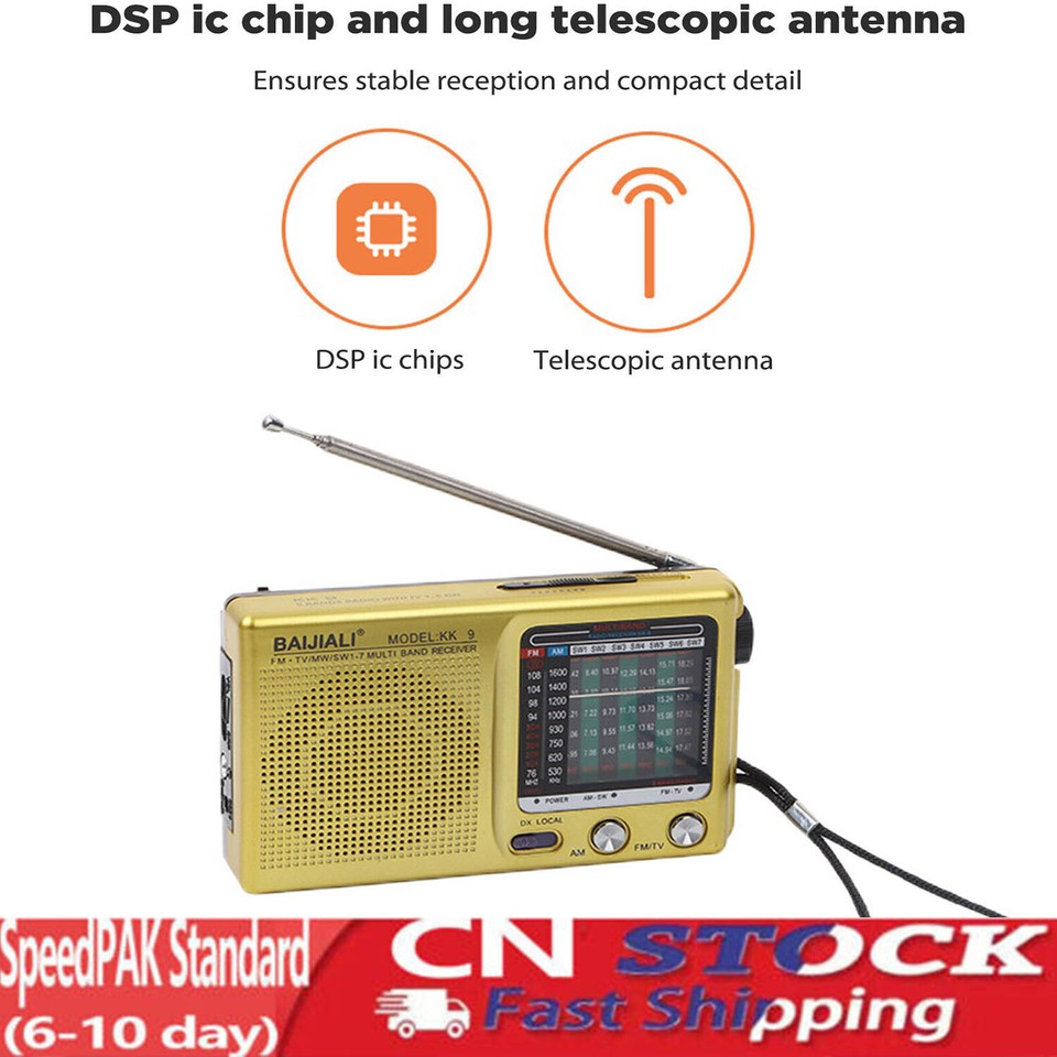 AM/FM/SW Portable Radio Operated for Indoor, Outdoor & Emergency Use ...