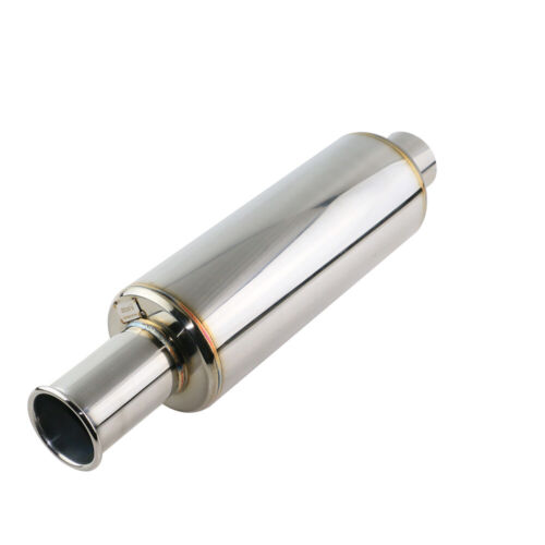 2.5'' Rear Exhaust Muffler Pipe Tips High Flow 4.5" Body Rolled Spoon Plate Tip - Picture 1 of 5