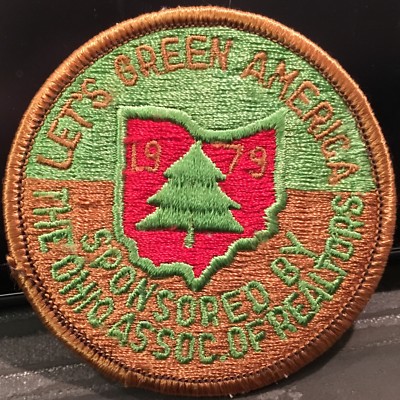 Let s Green America Ohio Association of Realtors 1979 ~ Embroidered Sew On Patch
