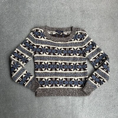 GANT Damen Wolle Pullover Gr. M Sweater Jumper Strickpullover Muster 27316 Blau - Bild 1 von 4