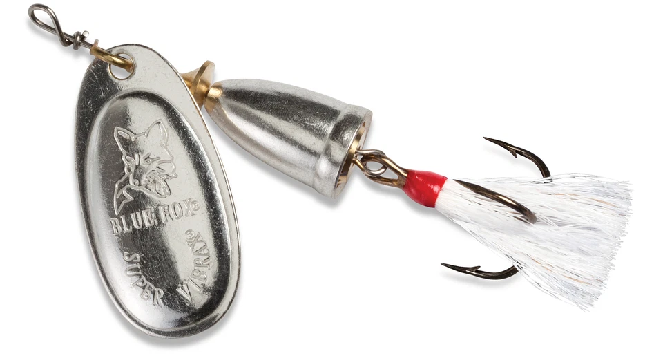 Blue Fox Classic Vibrax Foxtail Inline Spinner Lure Dressed Treble Trout Lure