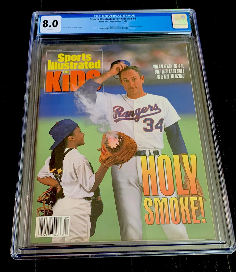 NOLAN RYAN RARE SI FOR KIDS COVER 1991 CARD INSERTS TOTAL POP 1 Of 1 CGC 8.0