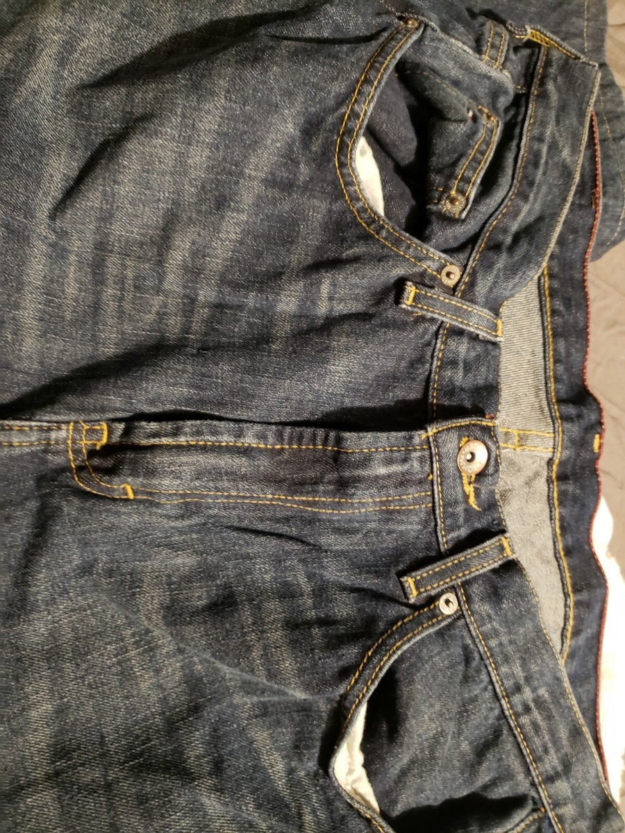 Tommy Hilfiger W36/L32 Men's Straight Leg Jeans - Med Rinse Tommy Hilfiger W36/L32 Men's Straight Leg Jeans - Med Rinse