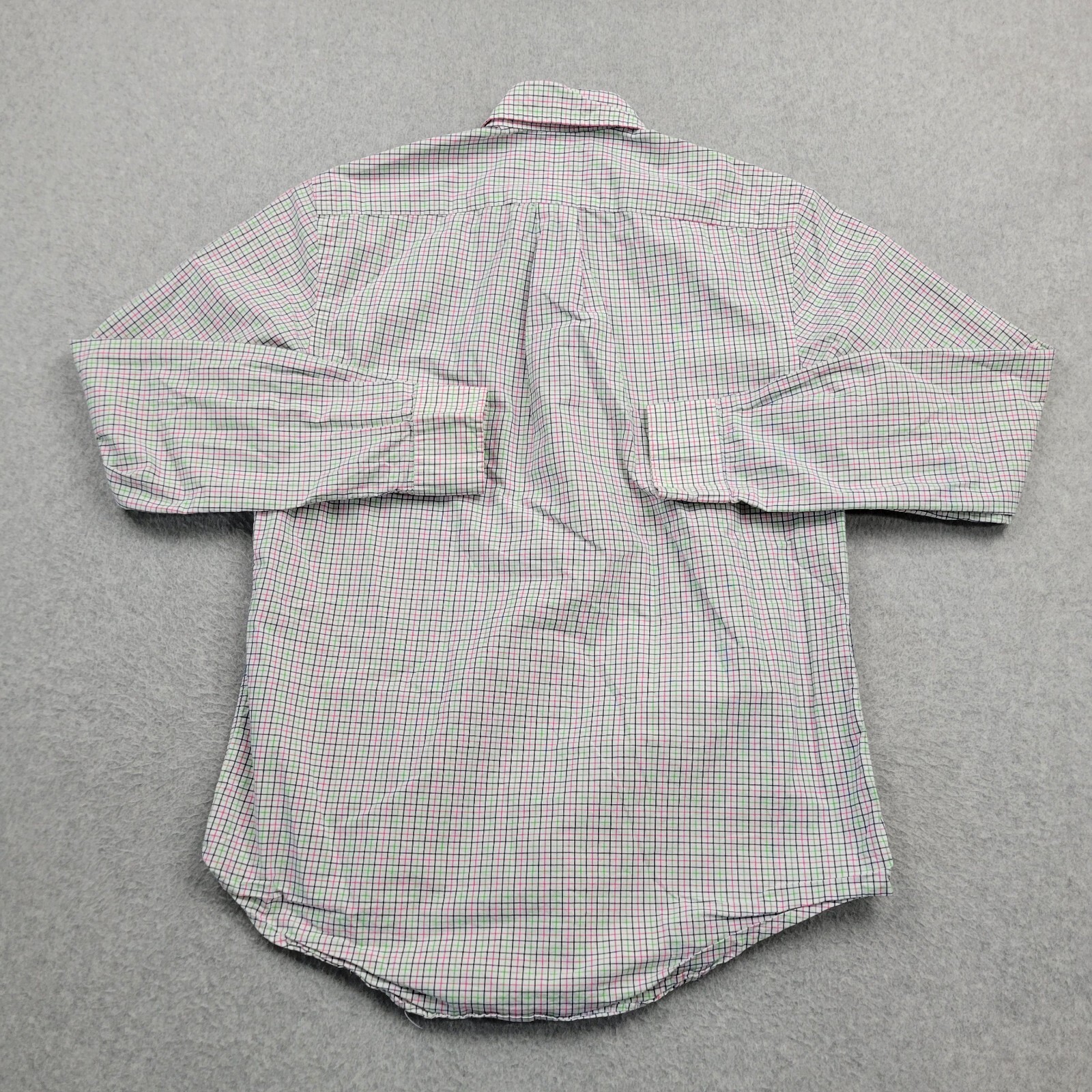 Camicia Ralph Lauren adulto S bianca rosa check pony bottoni manica lunga uomo