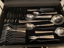 Bestecke 72 pieces chrome-nickel steel  18/10 partially gold plated 23/24 karat