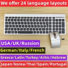 Lenovo SK8861 Wireless Keyboard and Mouse Japan UK Spain Arabic French Hebrew