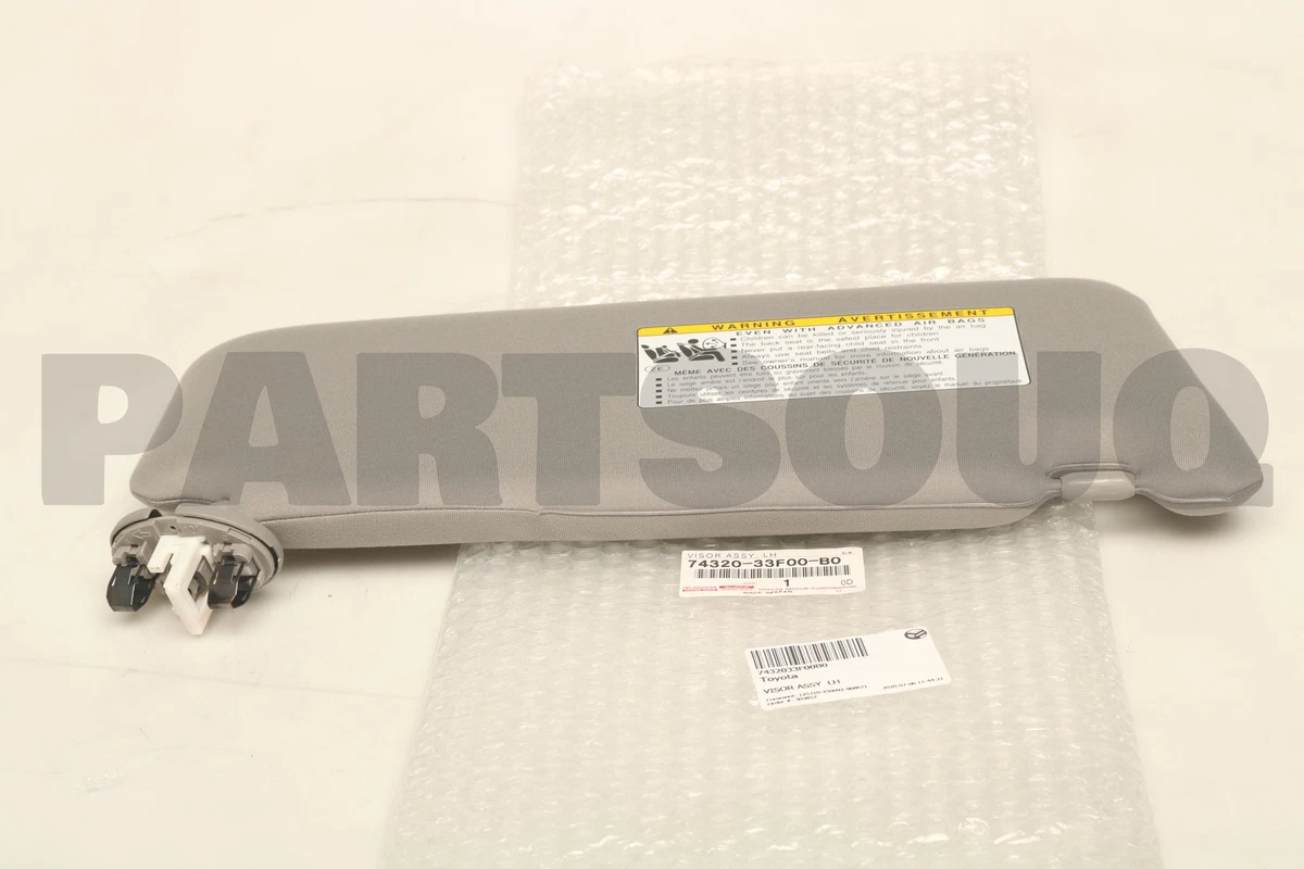 7432033F00B0 Genuine Toyota VISOR ASSY LH 74320-33F00-B0 | eBay
