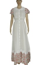 Loveshackfancy Colorful Floral Printed Puff Sleeve Buttondown Maxi Dress New M