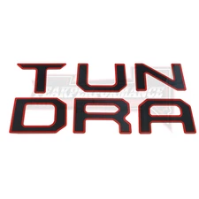 3D Tailgate Letters for 2022-25 Tundra Acrylic Inserts Sticker Emblems Black Red
