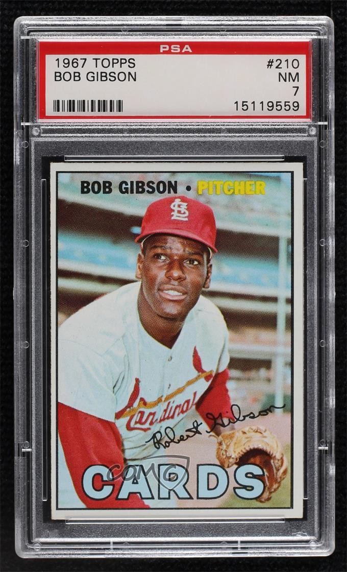 1967 Topps Bob Gibson #210 PSA 7 HOF 2d2