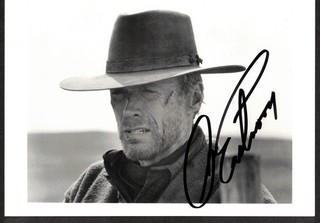 Clint Eastwood American Actor Original Signed Autograph 5x7 Photo Dirty Harry
