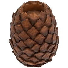 Boston International Tealight Candle Holder, 5.5" Natural Pinecone (XAX23402)