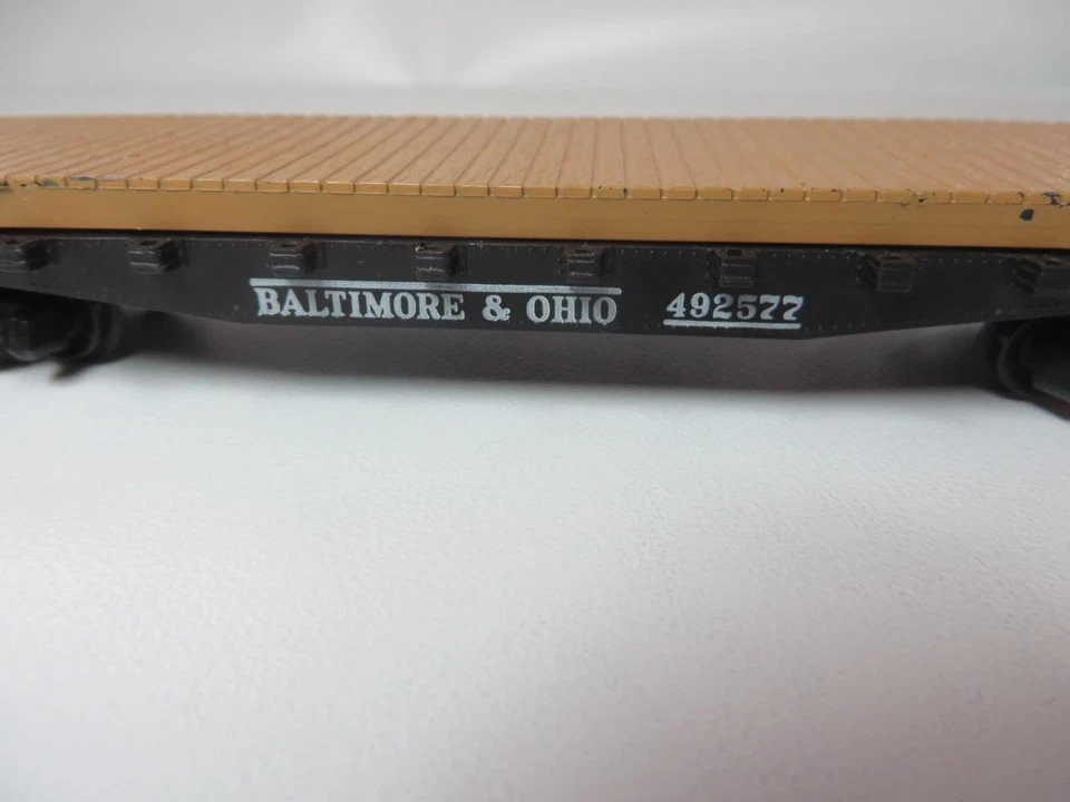 HO Walthers Built 50' B&O Baltimore & Ohio Flat Car Nice Low Ship - Image 2 of 4