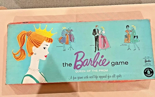 Vintage Original The Barbie Game Queen Of The Prom Board Game 1960’s Complete