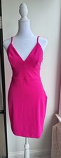 Express Pink Strappy Sleeveless Mini Slip Dress Short V-Neck Regular Size XS