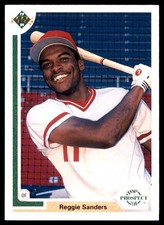 Reggie Sanders 1991 Upper Deck #71 Reds MLB READ FREE SHIPPING AutographDen