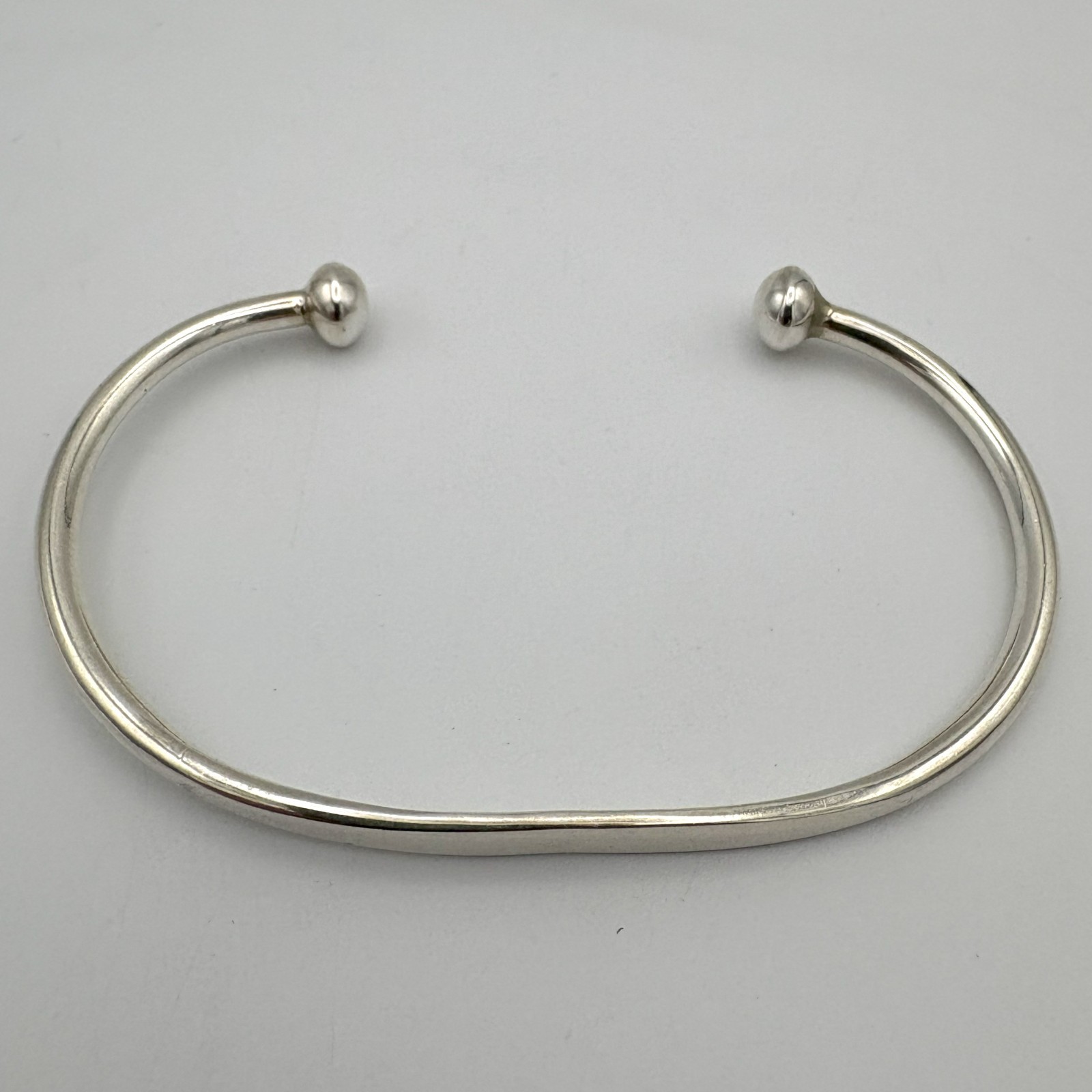 Sterling Silver 925 Solid Torque Bangle Bracelet … - image 5