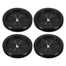2.0" Rubber Grommet Kit, 4Pcs Firewall Closed Hole Plug Fire Grommet, Black