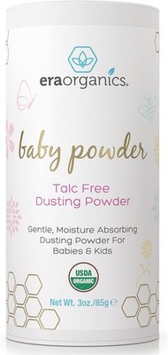Era Organics Talc-Free Organic Baby Powder - USDA 3 Ounce (Pack of 1) 