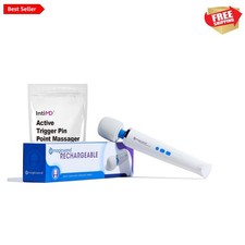 Authentic Magic Wand Rechargeable Massager - Ultra-Powerful Multispeed Cordle...