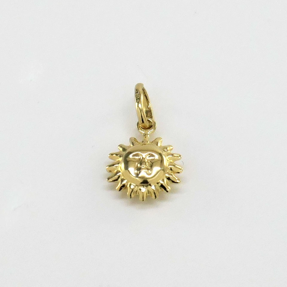 Kleiner Anhänger Sonne 585/- 14k. Gelbgold ca. 1,7 cm  -1325 - Bild 2 von 2