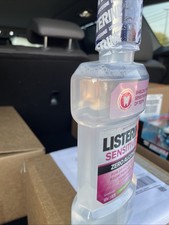 Listerine Sensitivity Mouthwash Zero Alcohol Fresh Mint 24 Hour Relief 500 ml