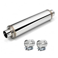 4 Inlet Diesel Muffler Exhaust With Clamp Straight Through Stainless 4 Inch 4 Inlet Diesel Muffler Exhaust With Clamp Straight Through Stainless 4 Inch