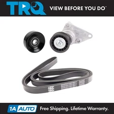 TRQ Drive Belt Component Kit For 2002 Cadillac 1999-2002 Chevrolet 1999-2002 GMC