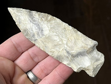 EXCEPTIONAL 4 5/16" ETLEY POINT MISSOURI ARROWHEAD AUTHENTIC ARTIFACTS OZ2