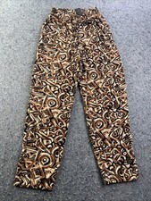 Vintage Anthony Mark Hawkins Abstract Rayon Pants Size S Made in USA Boho