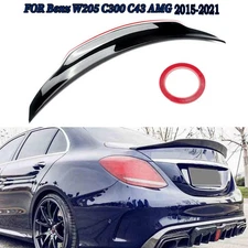 PSM Style Rear Trunk Spoiler Wing For Mercedes Benz W205 C300 C43 AMG 2015-2021