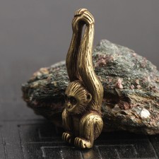 Messing Figur Mini Tier Statue Ornament Wohnd...