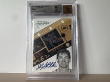 John Stockton /5 - 2012-13 Panini Signatures #118 On Card Auto BGS 9 (Auto 10)