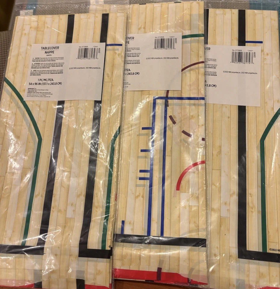 Basketball Party Tablecover - Set of 3pcs Sports Theme Party Decorations - Image 2 of 4