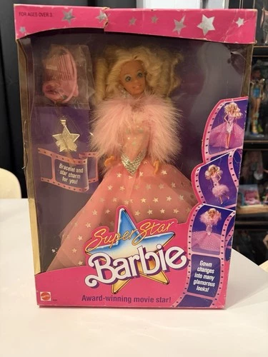 Vintage 1988 Superstar Barbie Award Winning Movie Star NRFB NIB ⭐️fast Ship ⭐️