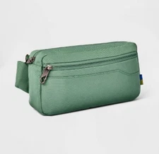 Open Story Anti-Theft RFID Over the Shoulder Travel Bag or Hip Pack - Green