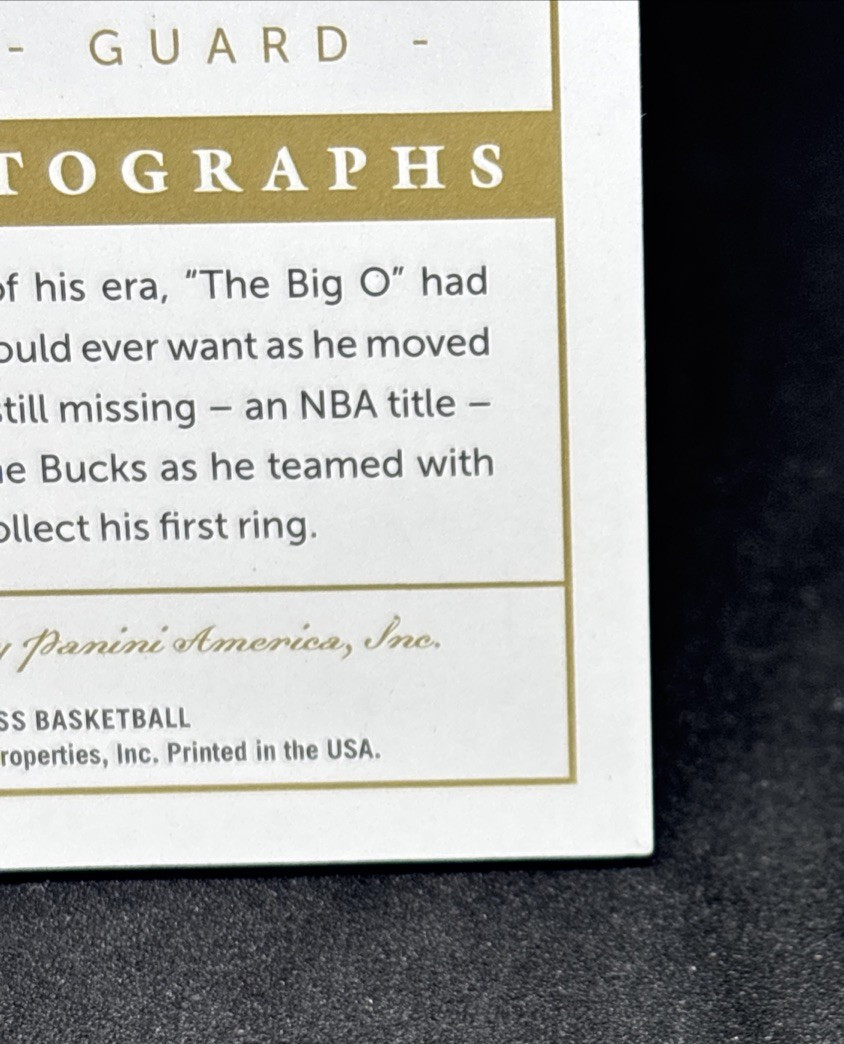 OSCAR ROBERTSON 2013-14 PANINI FLAWLESS AUTOGRAPHS AUTO 16/20 - #FL-OR - Bucks view 7