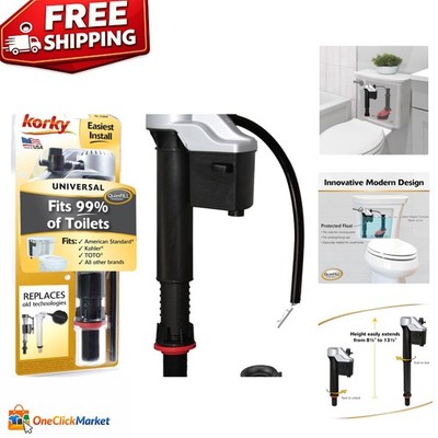 Universal Toilet Fill Valve - Easy Install & Adjustable Height, 528MP