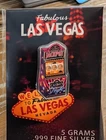 Las Vegas 5g Silver Art Bar-Slot Machine.  VEE-HASS. !