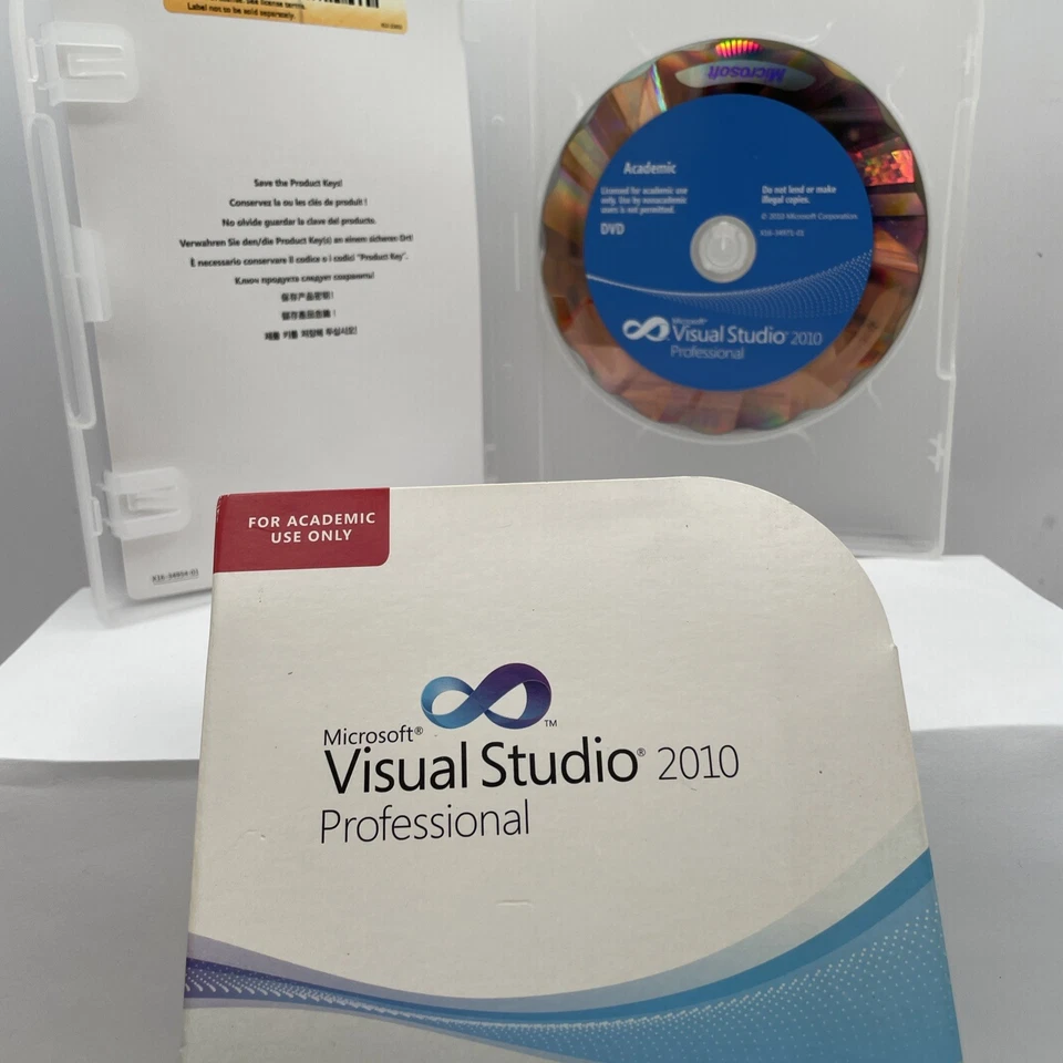 Microsoft Visual Studio 2010 Professional Academic Version Product Key &CD! - Image 2 of 4