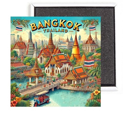 Bangkok Thailand FRIDGE MAGNET travel souvenir