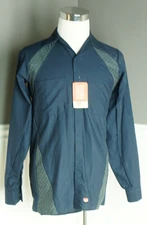 NWT Red Kap Mens Small Diamond Plate Mechanic Auto Shop Technician Shirt NEW