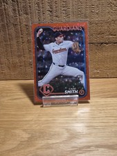 2024 Topps Cade Smith Cleveland Guardians #US134 Red Crackle Foilboard /199