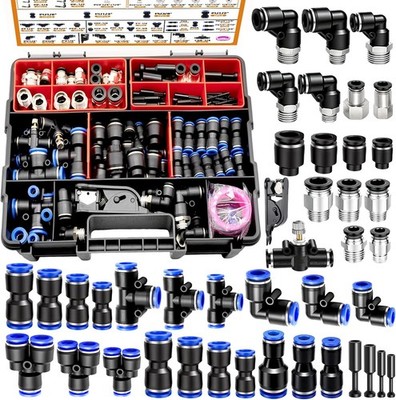 210PCS Quick Connect Air Hose Fitting Assortment Kit for Air Line System